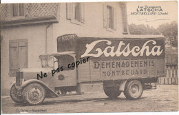 25. CPA. Transports LATSCHA Montbéliard (Doubs)  / Commerce Métier - Montbéliard