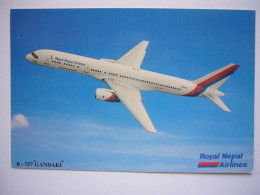 Avion / Airplane / ROYAL NEPAL  AIRLINES / Boeing 757 "Gandaki" / A Great Way To Fly / Airline Issue - 1946-....: Ere Moderne
