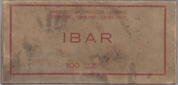 TRES RARE BOITE DE 100 CIGARETTES IBAR PROVINCE DE LJUBLJANA OCCUPATION ITALIENNE 1941-43 - Cajas Para Tabaco (vacios)