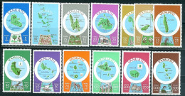 Vanuatu, Série Courante, Cartographie Des îles, Légende Anglaise N° 596 à 608 Y&T Neufs Sans Charnière Très Frais - Vanuatu (1980-...)