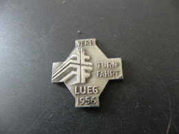 Old Badge Schweiz Suisse Svizzera Switzerland - Turnkreuz Lueg 1956 - Ohne Zuordnung