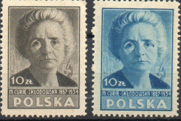 Pologne Poland Marie Curie XXX 1946 - Neufs