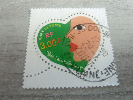 Saint-Valentin - Coeur - Couturier Yves Saint-Laurent - 3f.(0.46€) - Yt 3296 - Multicolore - Oblitéré - Année 2000 - - Used Stamps