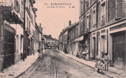 Romainville - Rue De Paris -  CPA °J - Romainville