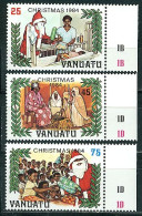 Vanuatu, Noël 1984 (père Noël Bergers Et Mages), N° 702 à 704 Y&T Neufs Sans Charnière Bord De Feuille Très Frais - Vanuatu (1980-...)