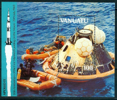 Vanuatu, 20e Anniversaire Du 1er Homme Sur La Lune Le 20 Juillet 1969, B.F N° 13 Y&T Neufs Sans Charnière Superbe - Vanuatu (1980-...)