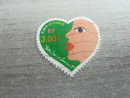 Saint-Valentin - Coeur - Couturier Yves Saint-Laurent - 3f.(0.46€) - Yt 3296 - Multicolore - Oblitéré - Année 2000 - - Gebruikt