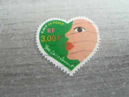 Saint-Valentin - Coeur - Couturier Yves Saint-Laurent - 3f.(0.46€) - Yt 3296 - Multicolore - Oblitéré - Année 2000 - - Used Stamps