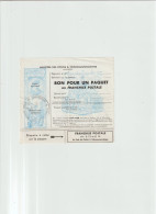 Ecole Militaire Annex Des Transmissions BON POUR UN PAQUET, En Franchise Postale Art D. 75 ET 76 Avec étiquette à Coller - Military Postage Stamps