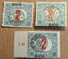 Magyar Kir Posta / Surcharge Regatul Romaniei (3 Timbres) - Ongebruikt