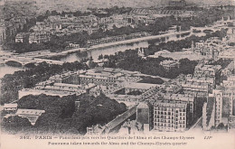 75 - PARIS 08 - Panorama Pris Vers Les Quartiers De L'Alma Et Des Champs Elysées - Arrondissement: 08