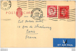 PADDINGTON POST CARD 1957  POUR EST PALACE HOTEL PARIS - Autres & Non Classés