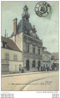 BONNIERES SUR SEINE HOTEL DE VILLE TOILEE COULEUR - Bonnieres Sur Seine