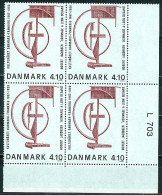 Danemark Année Culturelle France-Danemark  N° Y&T: 931 Bloc De 4 Neuf Sans Charnière Bord De Feuille Avec Repère - Unused Stamps