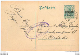 POSTKARTE 1918 AVEC CACHET NAMUR - Weltkrieg 1914-18