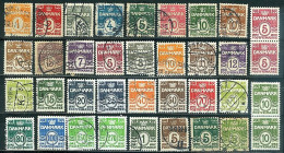 Danemark Lot De Timbres Oblitérés Série Courante N° Y&T Entre 204 Et 908 (254 Et 336Ab Paires Neuves Sans Charnière) - Altri & Non Classificati