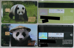 China Pudong Development Bank Co Branded Card,panda,2 Pcs VOID Card - Cina