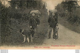 DOUANE  FRONTIERE FRANCO ALLEMANDE DEPART POUR L'EMBUSCADE DOUANIERS - Douane