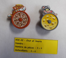 Kinder - Chat Et Souris Sur Roues - K02 22 - Sans BPZ - Steckfiguren