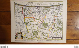 BELLE CARTE GEOGRAPHIQUE FLANDRE OCCIDENTALE VOIR LES 2 SCANS ET PHOTOS TOURISTIQUES 36X27CM - Mapas Geográficas