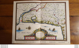 BELLE CARTE GEOGRAPHIQUE LE BOURDELOIS VOIR LES 2 SCANS ET PHOTOS TOURISTIQUES 36X27CM - Mapas Geográficas