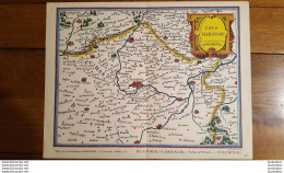 BELLE CARTE GEOGRAPHIQUE LE PAYS CHARTRAIN  VOIR LES  SCANS ET PHOTOS TOURISTIQUES 36X27CM - Cartes Géographiques