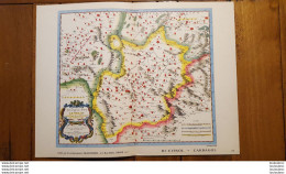 BELLE CARTE GEOGRAPHIQUE LE VELAY  VOIR LES 2 SCANS ET PHOTOS TOURISTIQUES 36X27CM - Cartes Géographiques