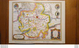 BELLE CARTE GEOGRAPHIQUE LE PAYS MESSIN VOIR LES 2 SCANS ET PHOTOS TOURISTIQUES 36X27CM - Cartes Géographiques