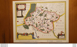 BELLE CARTE GEOGRAPHIQUE LE PAYS DE LA CAPELLE  VOIR LES 2 SCANS ET PHOTOS TOURISTIQUES 36X27CM - Geographische Kaarten