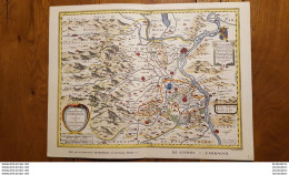 BELLE CARTE GEOGRAPHIQUE  PRINCIPAUTE D'ORANGE ET VENAISSIN VOIR LES 2 SCANS ET PHOTOS TOURISTIQUES 36X27CM - Carte Geographique