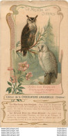 CHOCOLATERIE  D'AIGUEBELLE LE MONDE DES OISEAUX CARTE POSTALE DEMI FORMAT - Pubblicitari