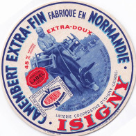 Etiquette CAMEMBERT Laiterie Coopérative D'ISIGNY - Fromage