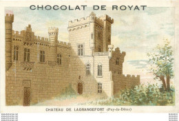 CHROMO CHOCOLAT DE ROYAT CHATEAU DE LAGRANGEFORT EDITION VIEILLEMARD - Other & Unclassified