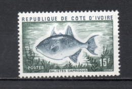 COTE D'IVOIRE N° 354    NEUF SANS CHARNIERE COTE 1.70€  POISSON ANIMAUX FAUNE - Côte D'Ivoire (1960-...)