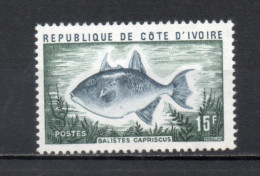 COTE D'IVOIRE N° 354    NEUF SANS CHARNIERE COTE 1.70€  POISSON ANIMAUX FAUNE - Ivoorkust (1960-...)