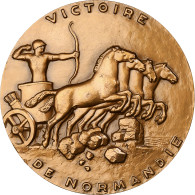 France, Médaille, Seconde Guerre Mondiale, Victoire De Normandie, 1984, Bronze - Sonstige & Ohne Zuordnung
