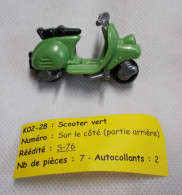 Kinder - Scooter Vert - K02 28 - Sans BPZ - Steckfiguren