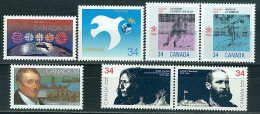 Canada Lot De Timbres Neufs Sans Charnière De 1986 N° Y&T: 963, 968/69, 970, 971/72, 977 - Ongebruikt