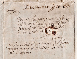 1665 Letter "for Sr Thomas Trevor In Kew" From John Allington, Lemington". 0692 - Manuscripts
