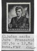 Croatia-NDH, Year 1944, No 161, Jure Francetic - Croatia