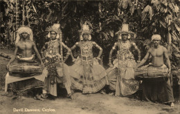 Ceylon * Carte Photo * Devils Dancers * Ceylan Sri Lanka - Sri Lanka (Ceylon)