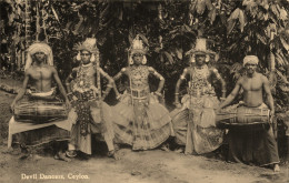 Ceylon * Carte Photo * Devils Dancers * Ceylan Sri Lanka - Sri Lanka (Ceilán)