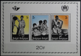 Belgien Block 37 Mit 1465-1467 Postfrisch #UG517 - Altri & Non Classificati