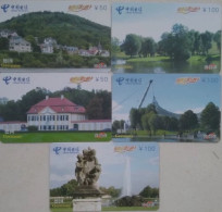 China phonecard,Wuhan Telephone Card WDCZ-2006-90 German Scenery,5 Pcs - Cina