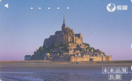 Télécarte JAPON / 110-188543 - Site Touristique FRANCE - ABBAYE Du MONT SAINT MICHEL - JAPAN Free Phonecard - Japan