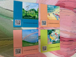 Thailand Stamp 2024 Turtle, Japan Fish For Wealthy Rainbow New Year 2024 - Other & Unclassified