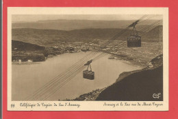 C.P.A. ( 74 ) « LAC D'ANNECY » Téléférique De Veyrier  -  Jolie Vue Générale Animée   X2phots - Annecy