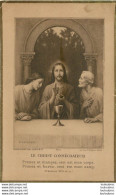 CANIVET IMAGE RELIGIEUSE LE CHRIST CONSECRATEUR  EGLISE SAINT LEON 1934 - Andachtsbilder