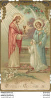 CANIVET IMAGE RELIGIEUSE  PREMIERE COMMUNION   SAINT BENIN D'AZY 1936  FORMAT 11..50 X 6.50 CM - Devotion Images