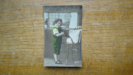Ancienne Carte , Jeune Enfant Jouant Du Violon - Scene & Paesaggi